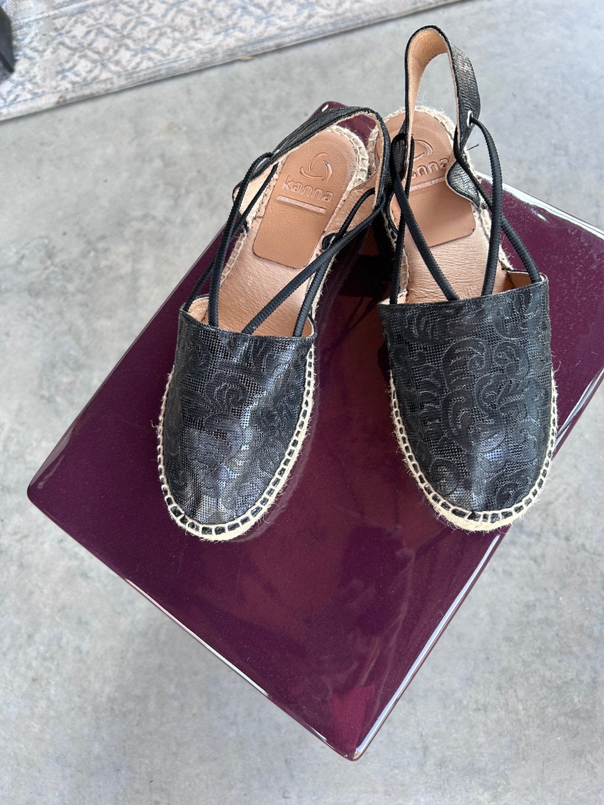 Leren espadrilles, Ophalen of Verzenden, Zo goed als nieuw, Espadrilles of Moccasins