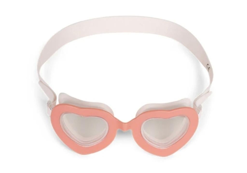 Duikbril Zwembril Pasteloranje Hartjes 4+, Ophalen of Verzenden, Nieuw, Duikbril of Snorkel