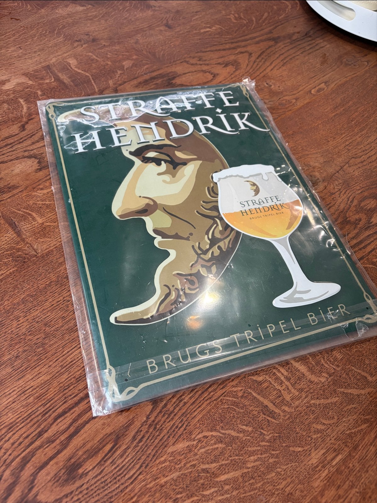 Straffe Hendrik Tripel Bier Reclamebord, Ophalen, Nieuw, Reclamebord