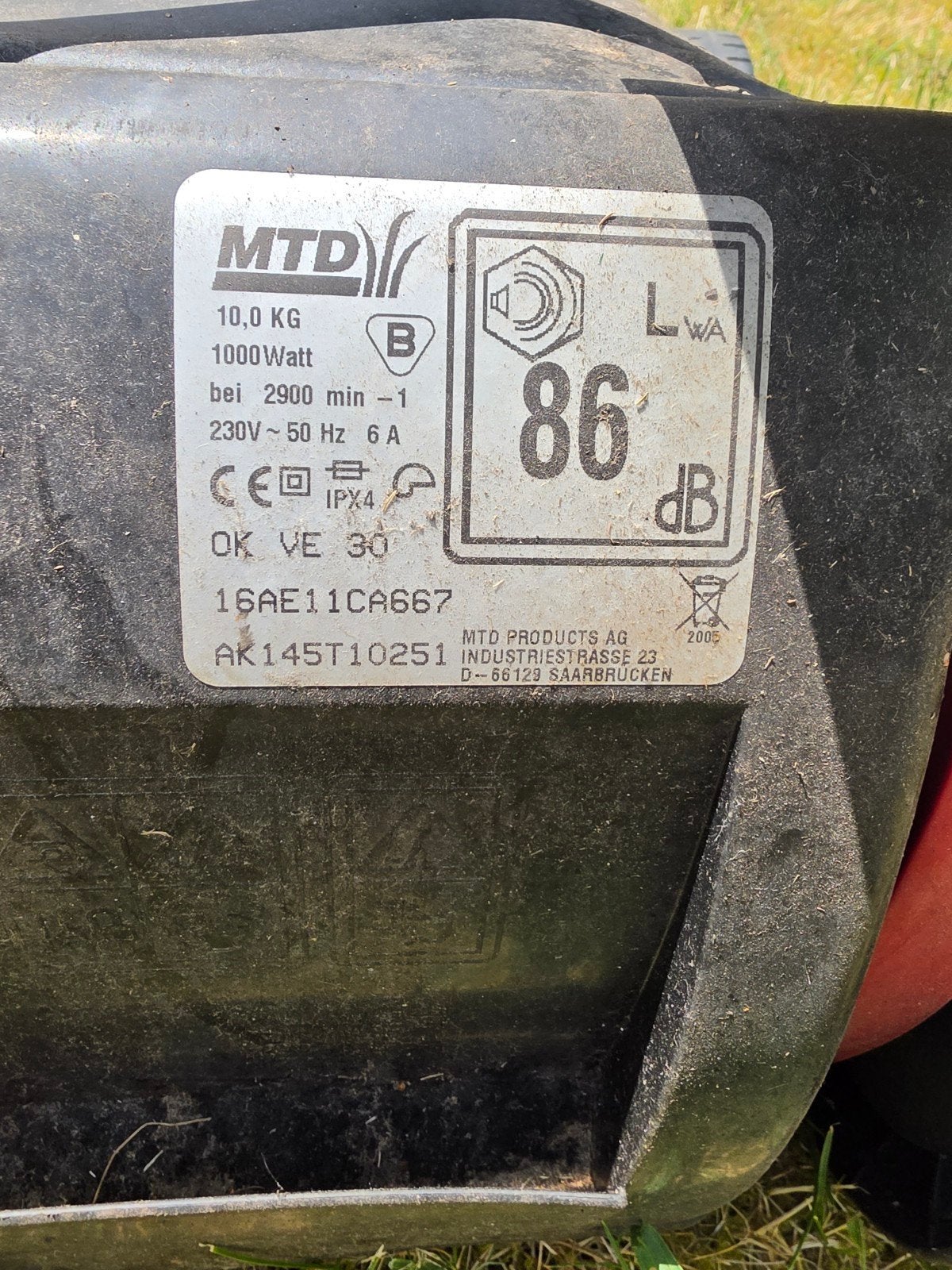 MTD VE 30 verticuteermachine, Tuin en Terras, Grasmaaiers, Ophalen, Cirkelmaaier, Gebruikt, Elektrische grasmaaier