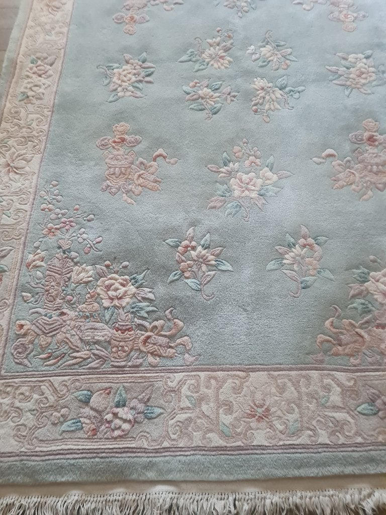 Vintage hand geknoopt dik wollen tapijt Engels, Ophalen, Heikant 21 Kaatsheuvel, 150 tot 200 cm, Belle Vieille Brocante