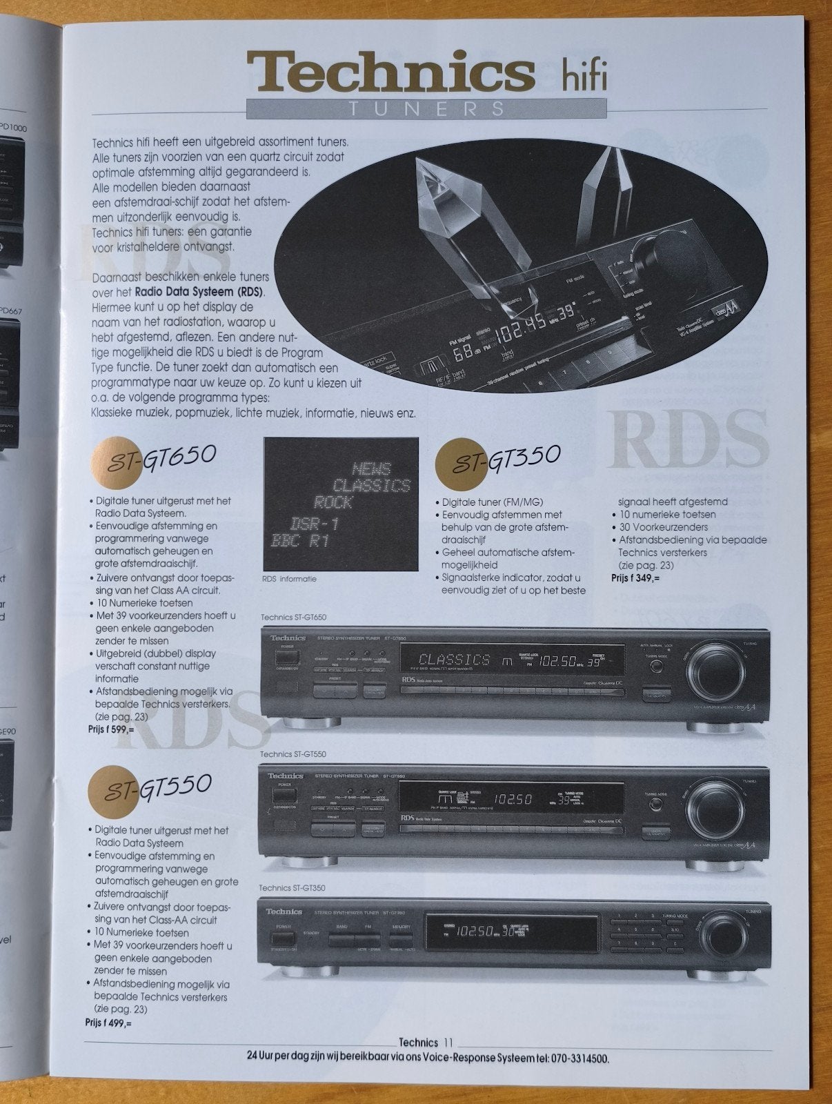 Technics Digitale Tuner ST-GT650, Audio, Tv en Foto, Ophalen, Zo goed als nieuw