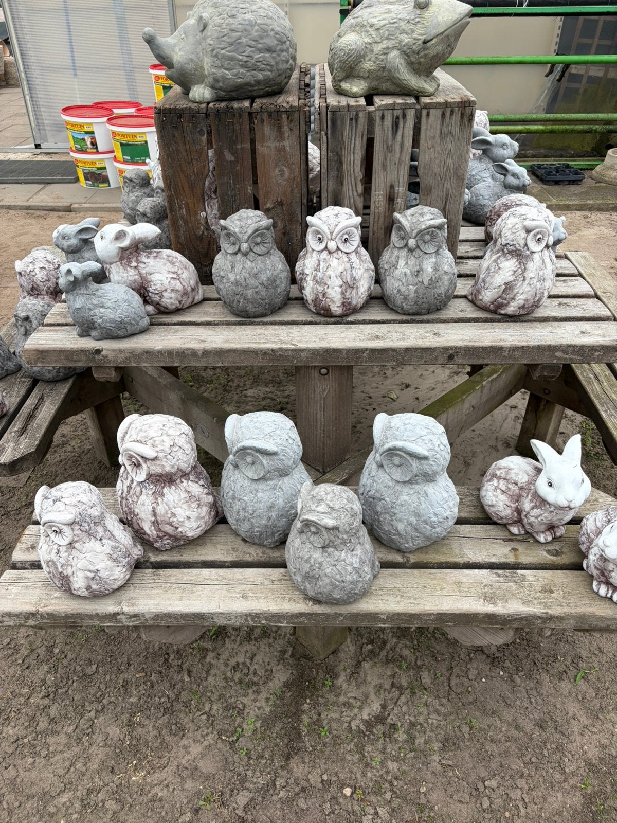 Tuin beelden partij mix, Tuin en Terras, Ophalen, Nieuw, Kunststof