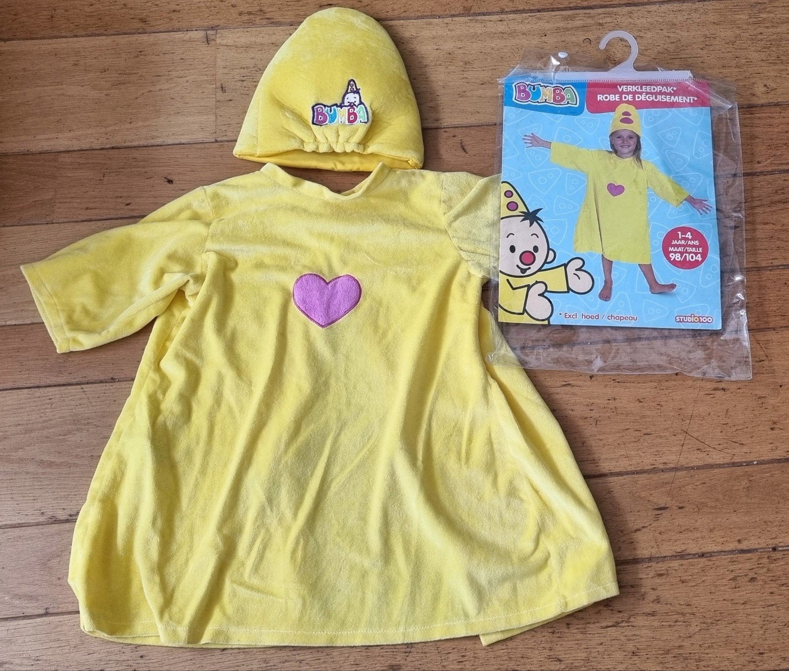 Bumba verkleedpak voor kinderen - Maat 98/104, Kinderen en Baby's, Carnavalskleding en Verkleedspullen, Ophalen of Verzenden, Zo goed als nieuw