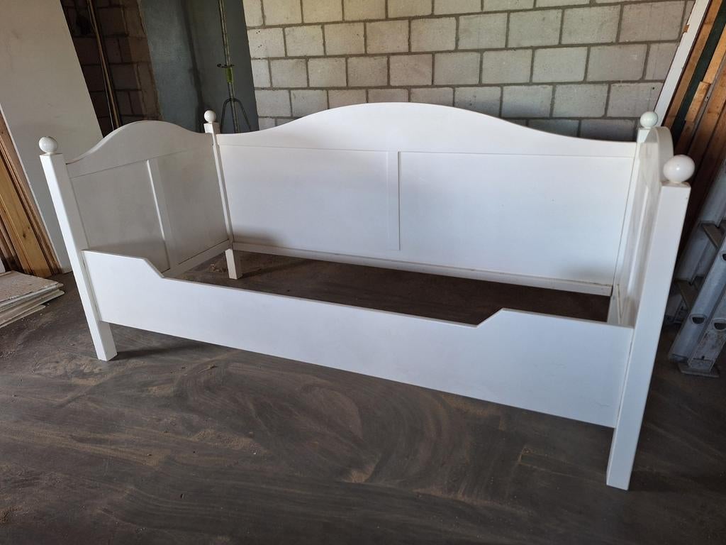 Meisjes bed, Huis en Inrichting, Slaapkamer | Bedden, Ophalen, 90 cm, Eenpersoons, Wit