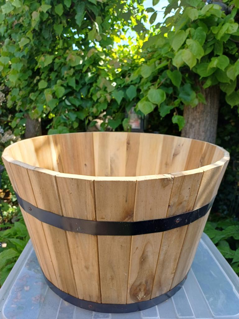 Nieuwe  houten regenton., Tuin en Terras, Bloembakken en Plantenbakken, Ophalen, Rond, Nieuw, Hout