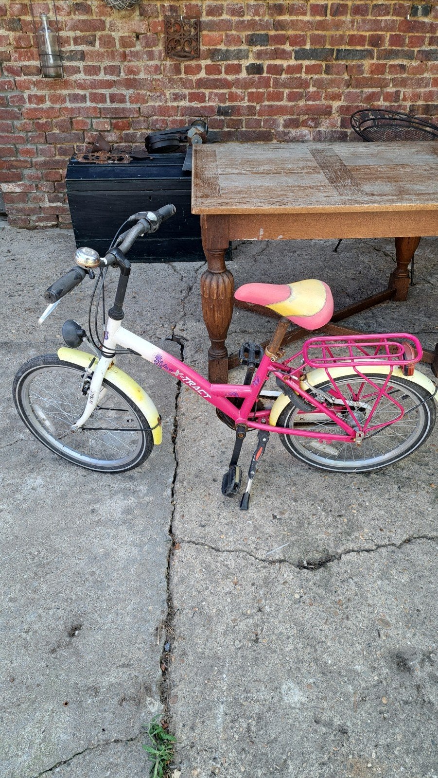 Roze kinderfiets X-TRACT 16-20 inch, Fietsen en Brommers, Ophalen