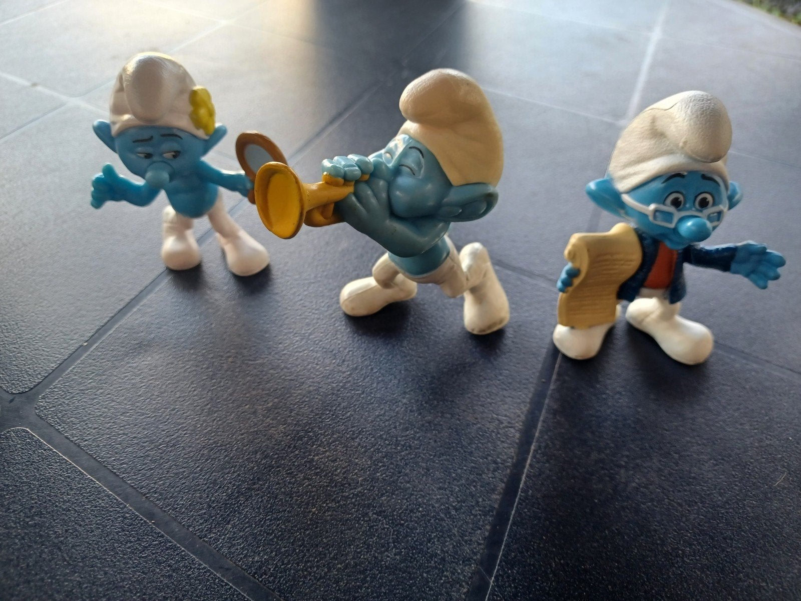 3x Smurf, Verzamelen, Smurfen, Ophalen, Gebruikt, Overige Smurfen, Poppetje, Figuurtje of Knuffel