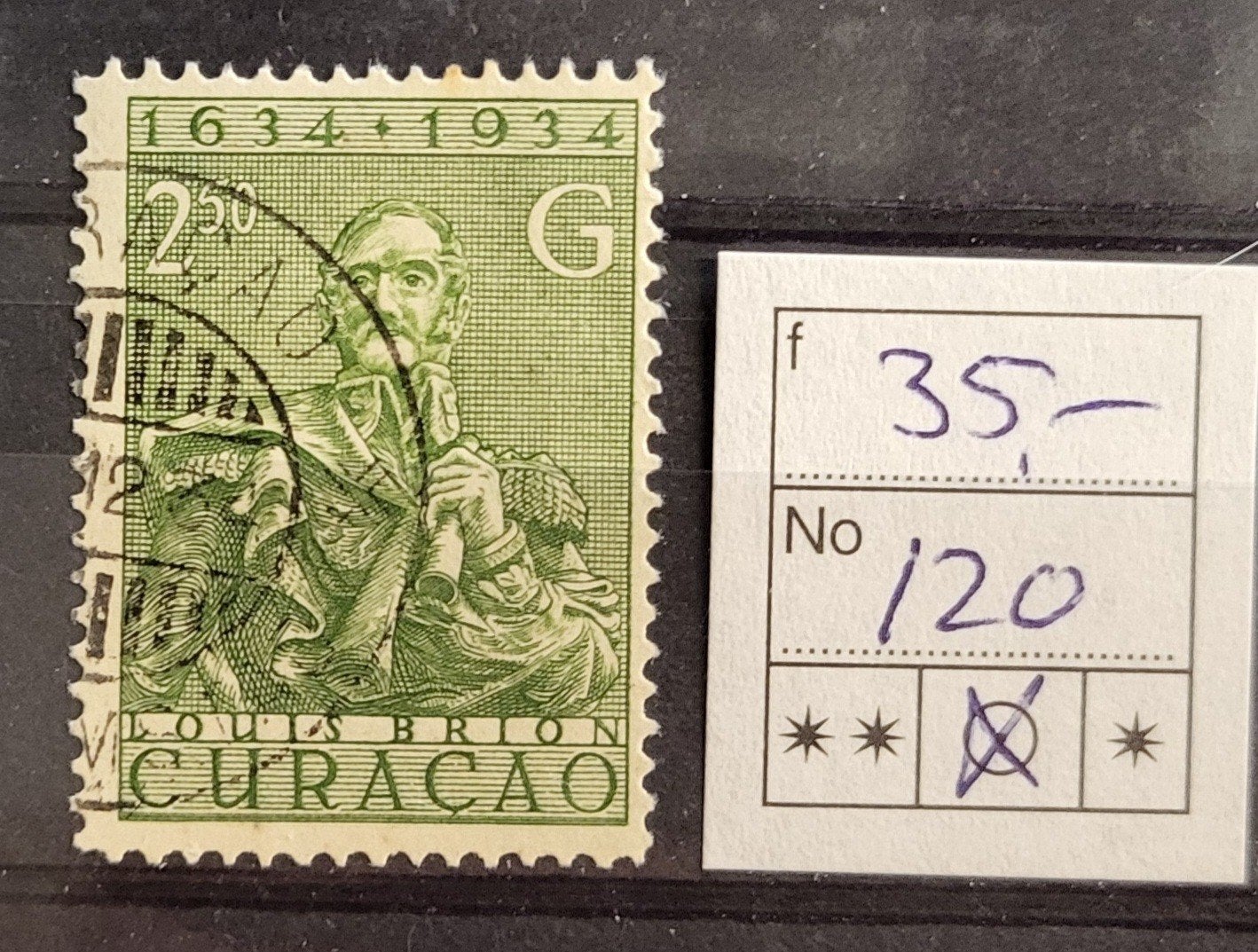 Curacao 120, Ophalen of Verzenden, Gestempeld