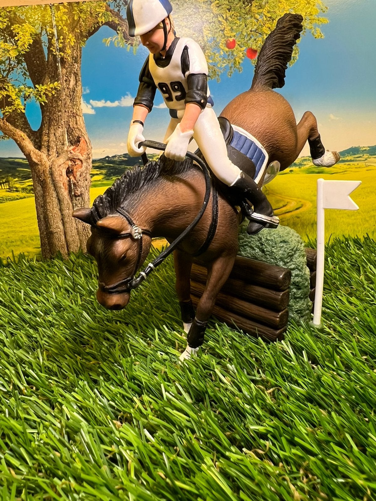 Schleich cross country set 42047, Ophalen, Zo goed als nieuw, Paard, Beeldje of Figuurtje
