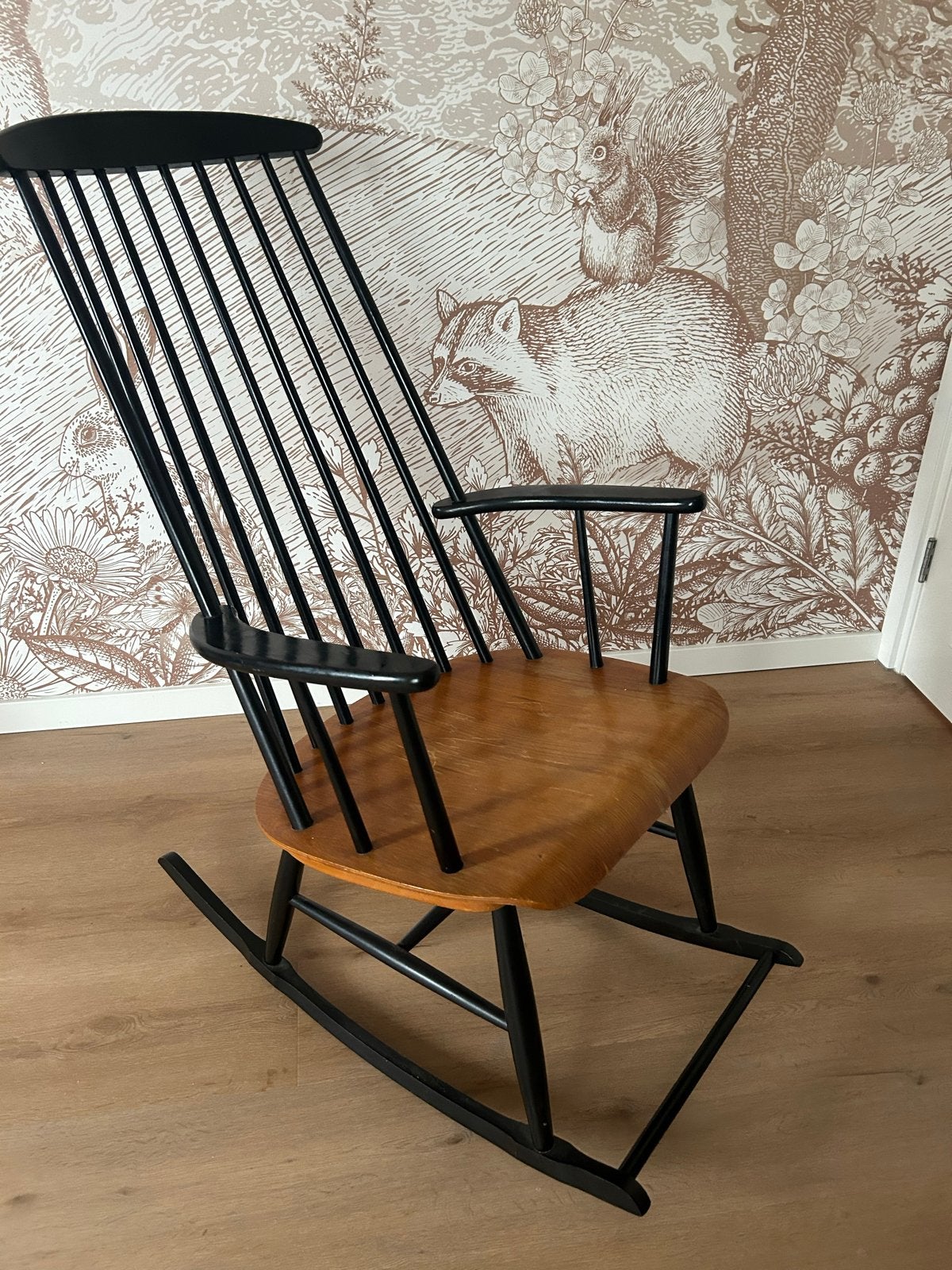 Vintage Finse Schommelstoel – Ilmari Tapiovaara, Ophalen