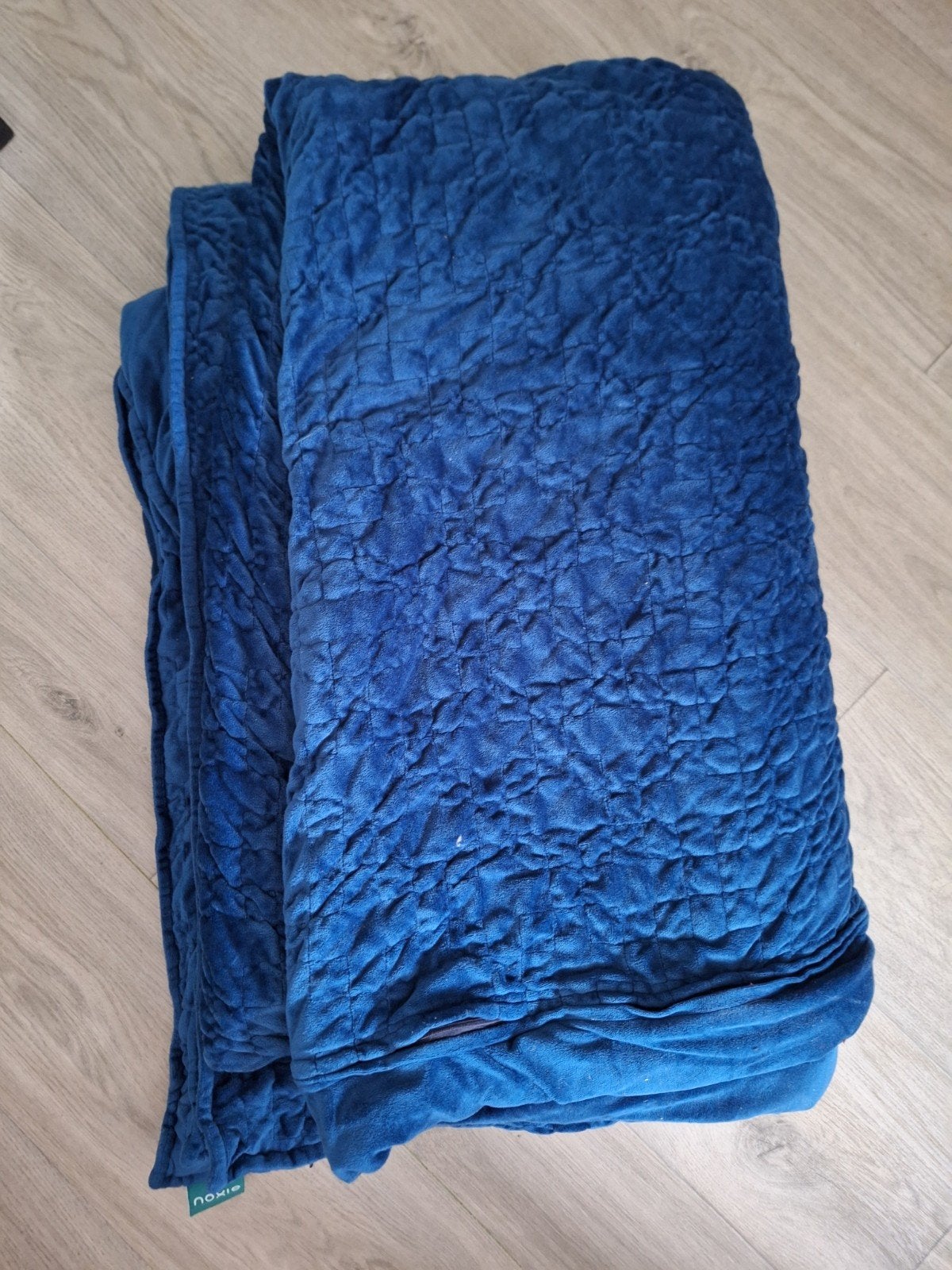 Noxie verzwaringsdeken fluwelen - Blauw, Ophalen, Blauw, Overige typen, Zo goed als nieuw