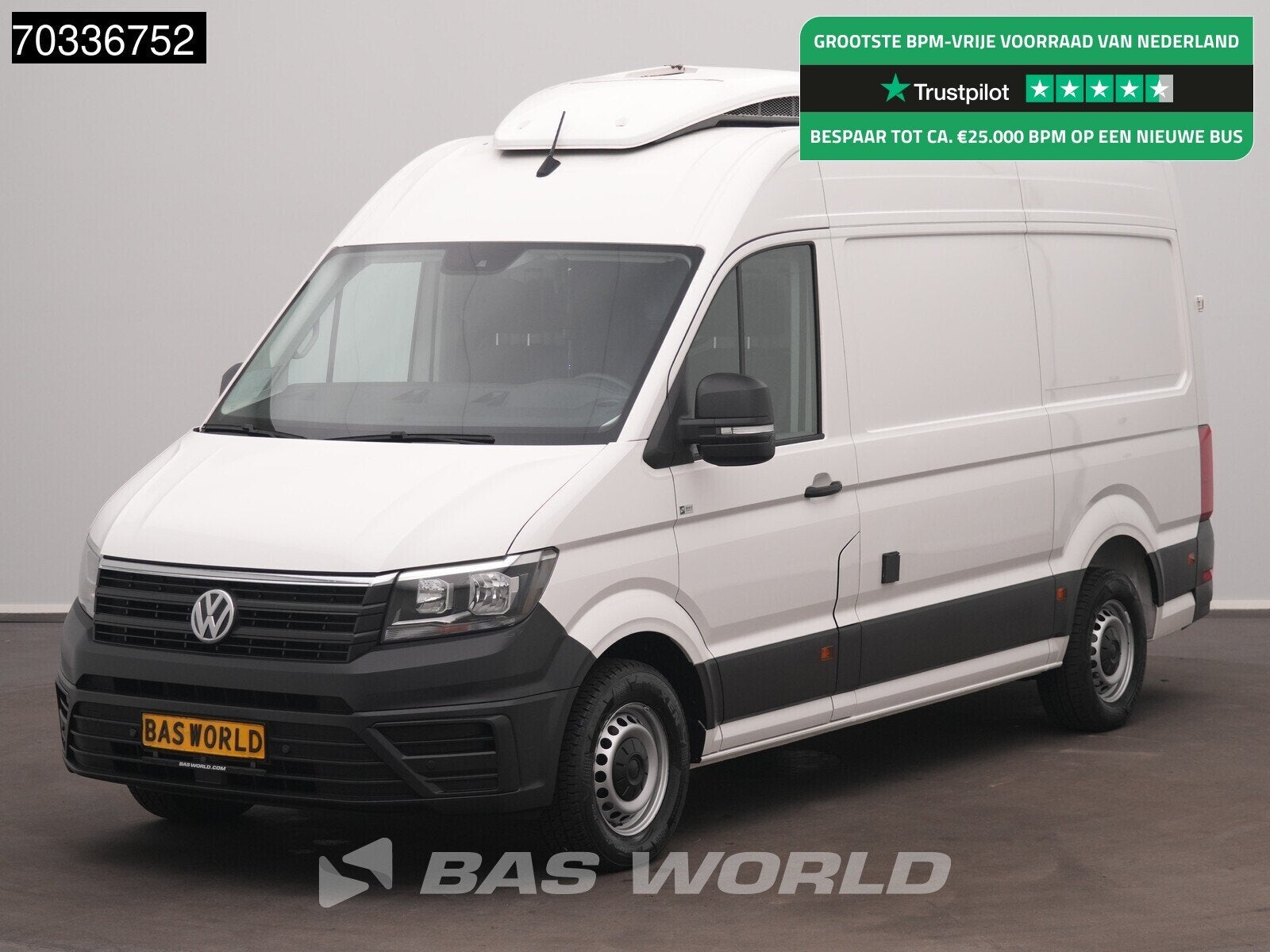 Volkswagen Crafter 140pk Koelwagen Kerstner Cooljet L3H3 AC/, Stof, Gebruikt, Euro 6, 4 cilinders