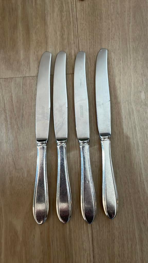 Verzilverde dinermessen Gero 100 puntfilet, Ophalen of Verzenden, Zo goed als nieuw, Zilver