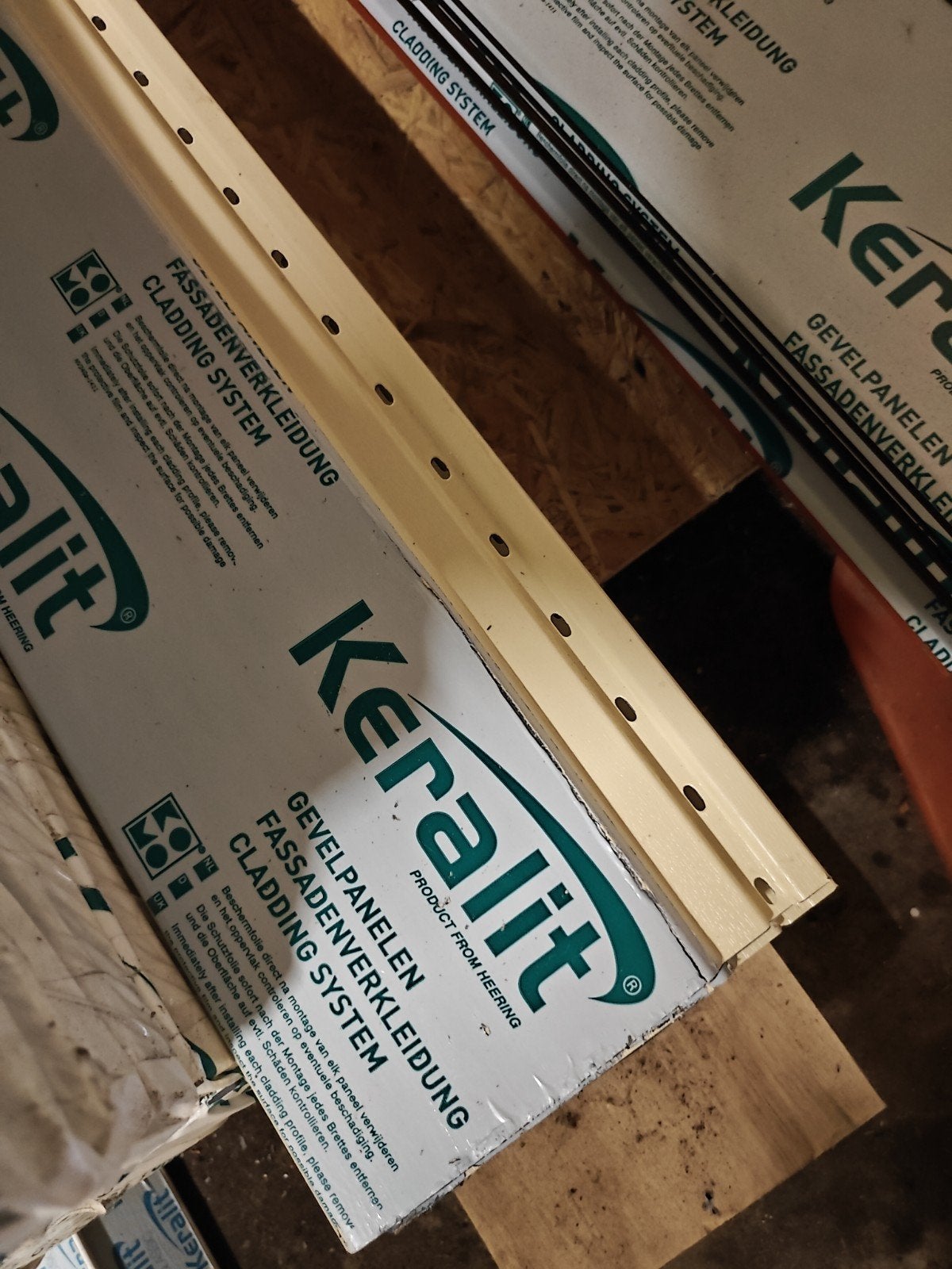 Keralit sponningsdeel 143 mm Licht Ivoor, Ophalen, Minder dan 25 mm, Overige typen, Nieuw