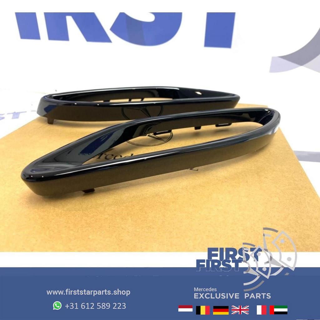 AMG LINE UITLAAT SIERLIJSTEN ZWART L/R Mercedes A B C CLA GL, Gebruikt, -, Ophalen of Verzenden, -
