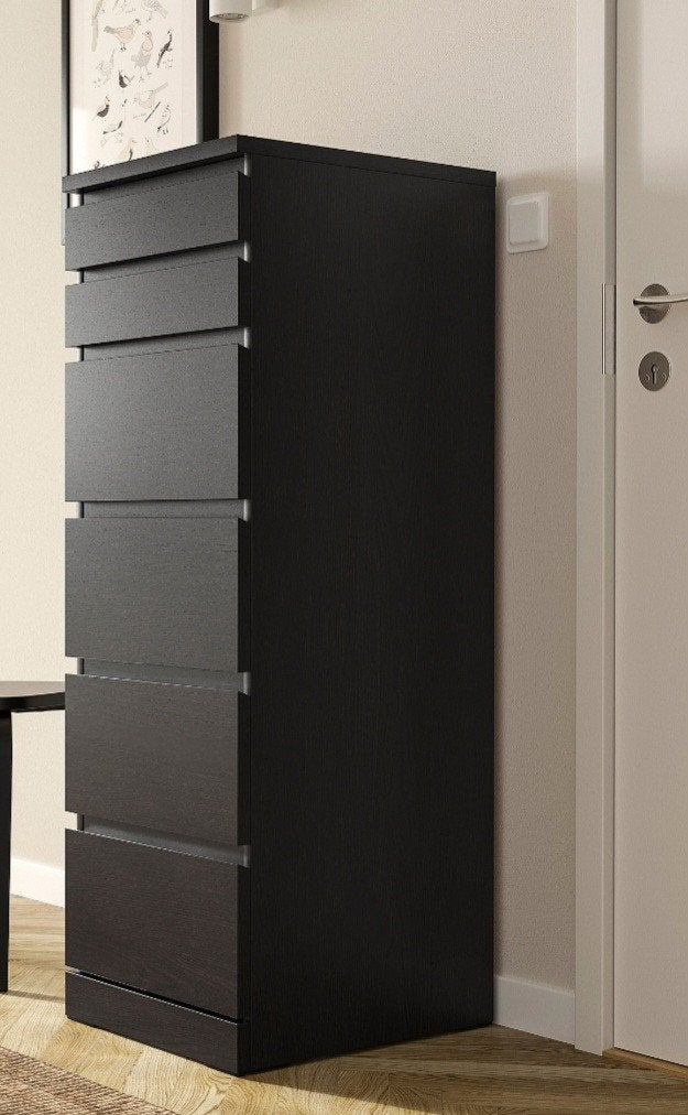 WITTE ikea 6 ladenkast met spiegel, Ophalen, Zo goed als nieuw