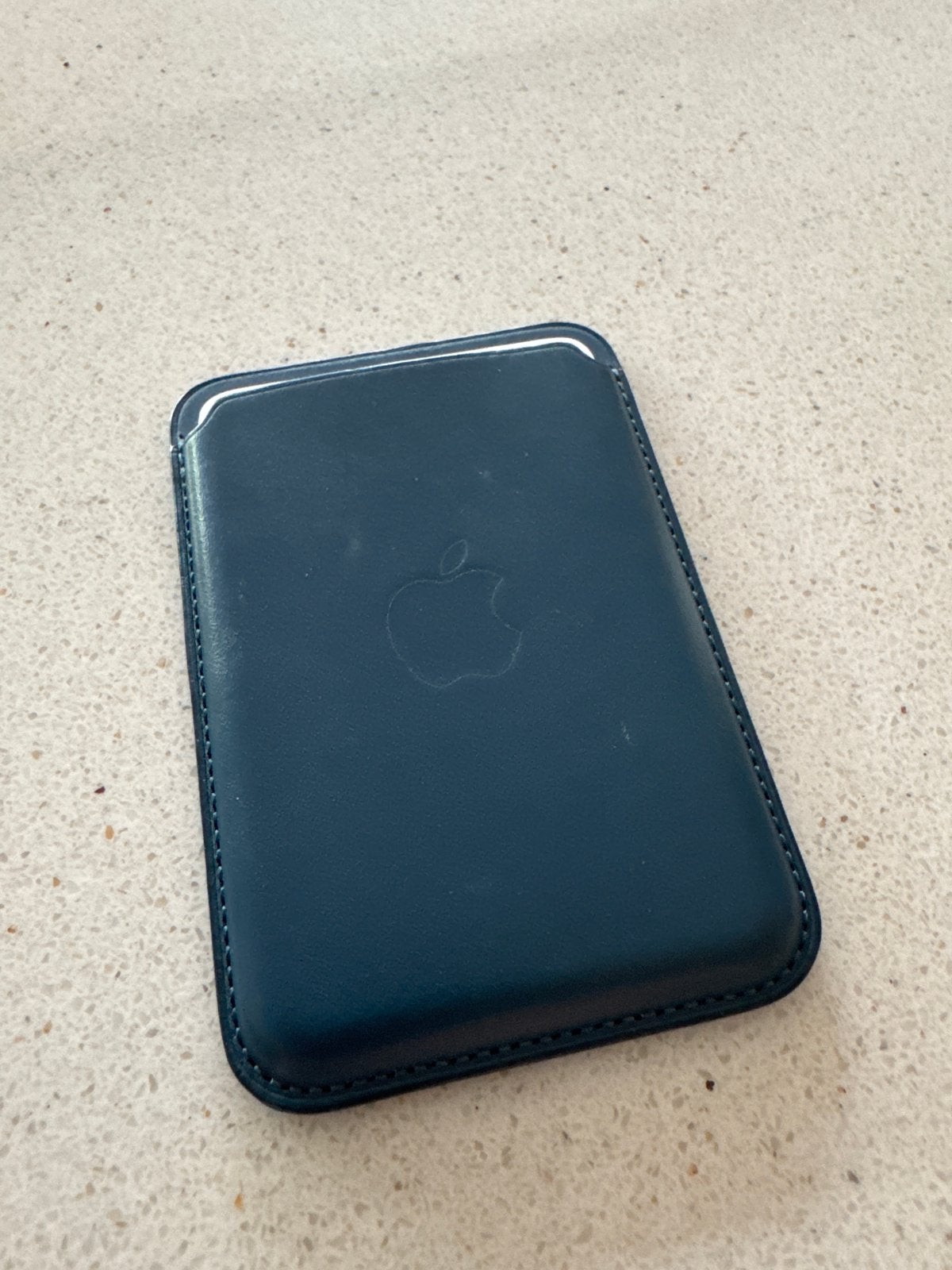 Apple MagSafe Lederen Kaarthouder - Pacific Blue, Ophalen of Verzenden, Nieuw, Bescherming, Apple