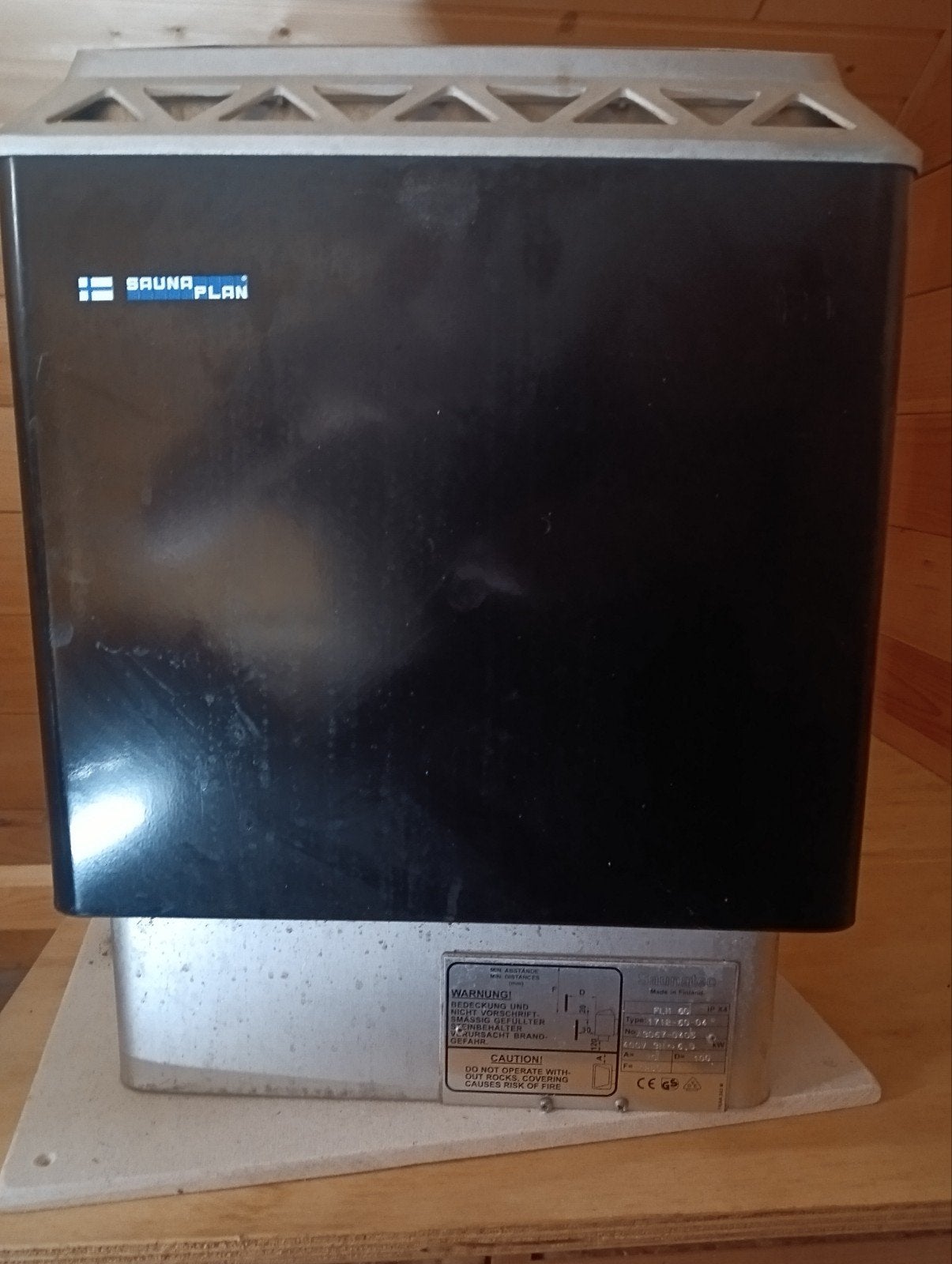 Finse Sauna Kachel 6 kW 380V - SaunaPlan, Sport en Fitness, Ophalen of Verzenden, Gebruikt, Fins of Traditioneel, Onderdelen