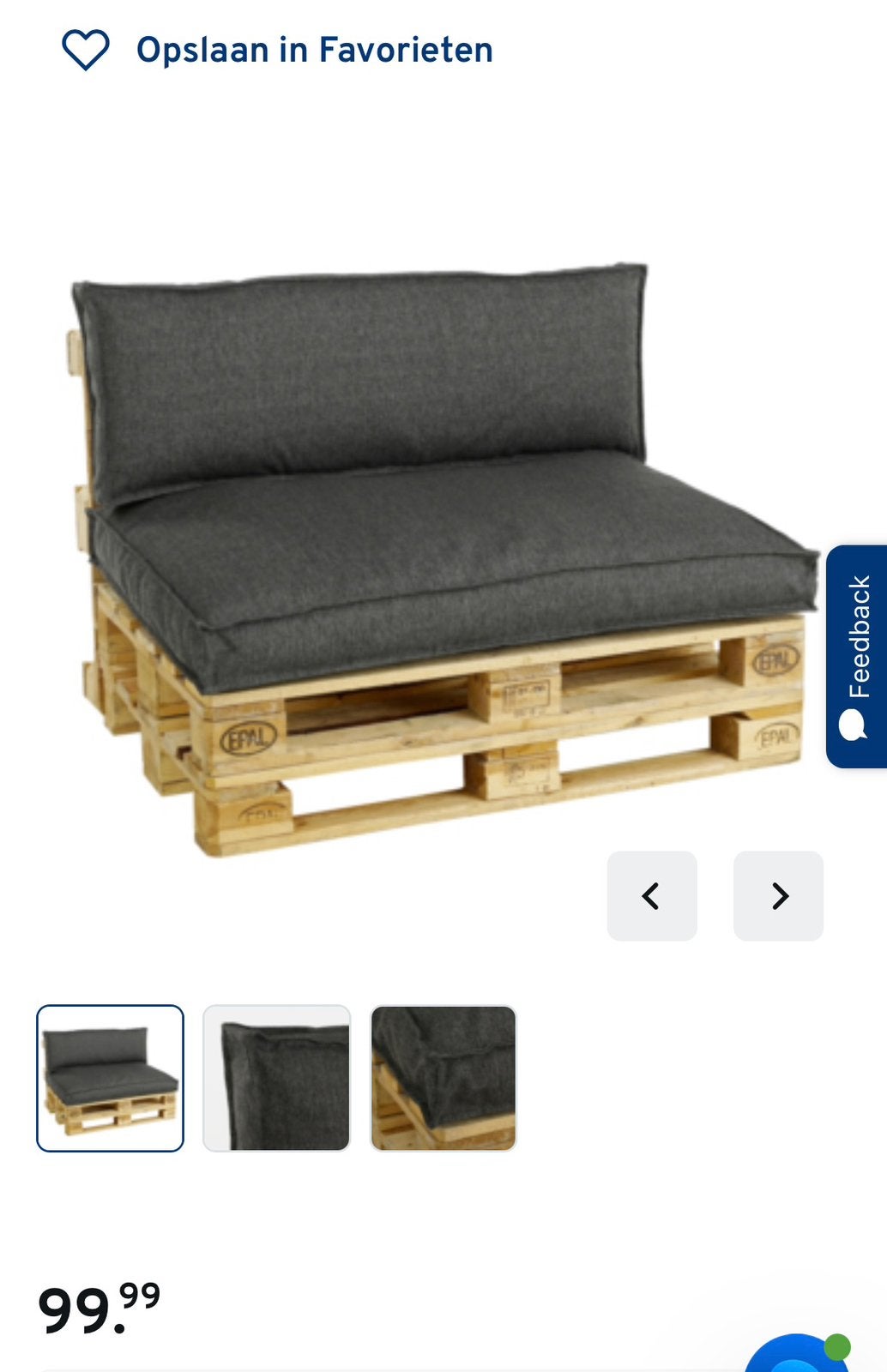 Pallet kussens (2 sets), Ophalen, Gebruikt, Hout