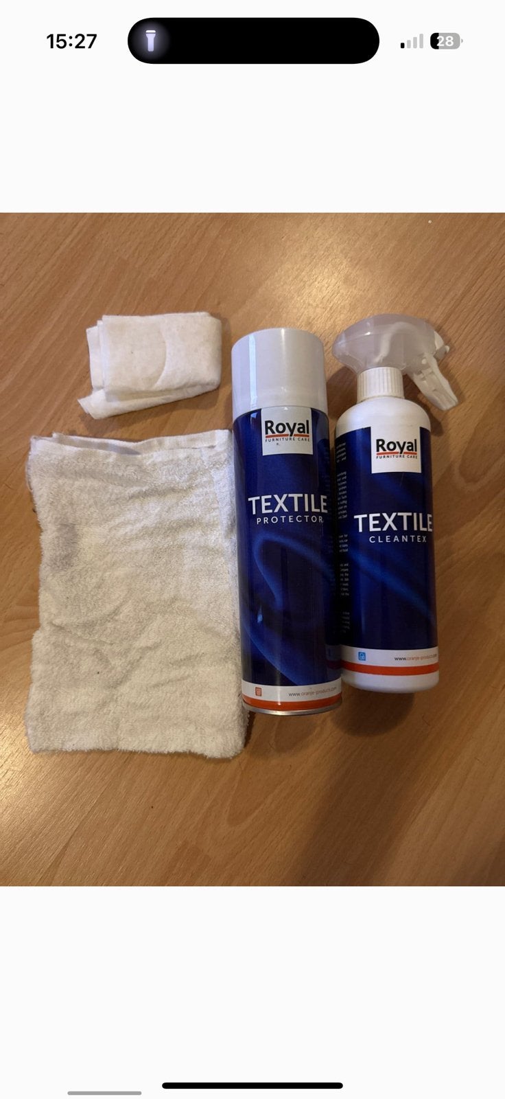 Royal Textile Care kit Clean & Protect (2 nieuwe dozen, Ophalen of Verzenden