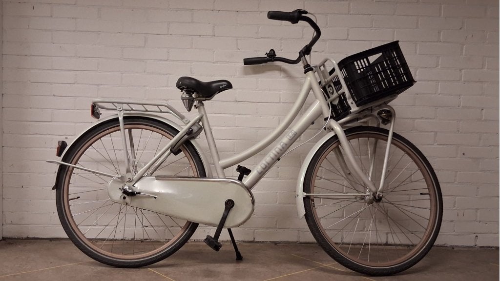 Cortina U4 26/46cm 3v Transportfiets Meisje Iceball White, Terugtraprem, Ravensburgstraat 8, Versnellingen, Zo goed als nieuw