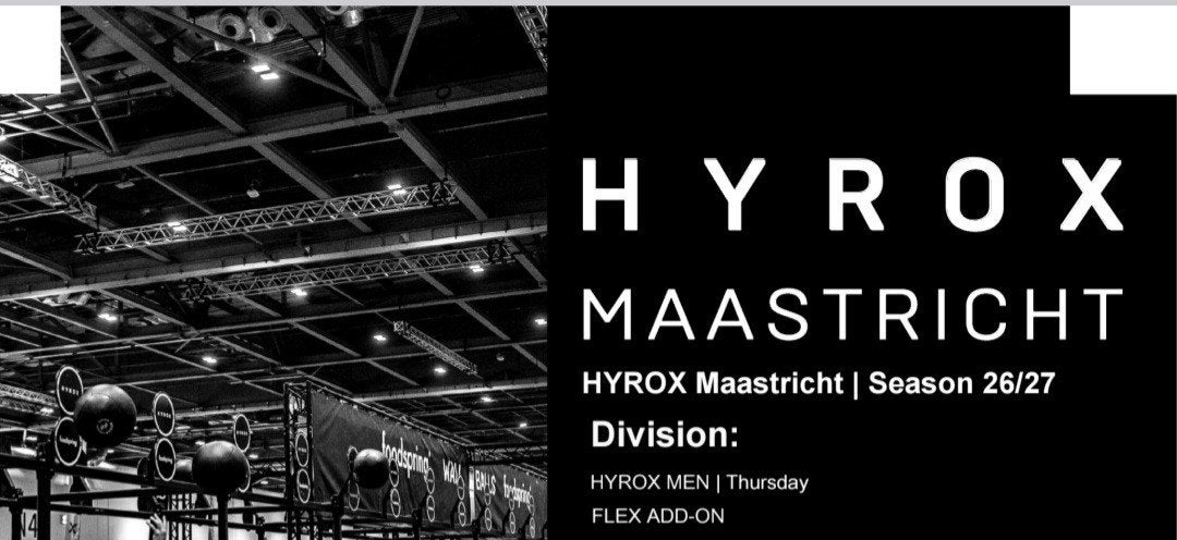 Hyrox Maastricht Mens Open, Tickets en Kaartjes, Eén persoon