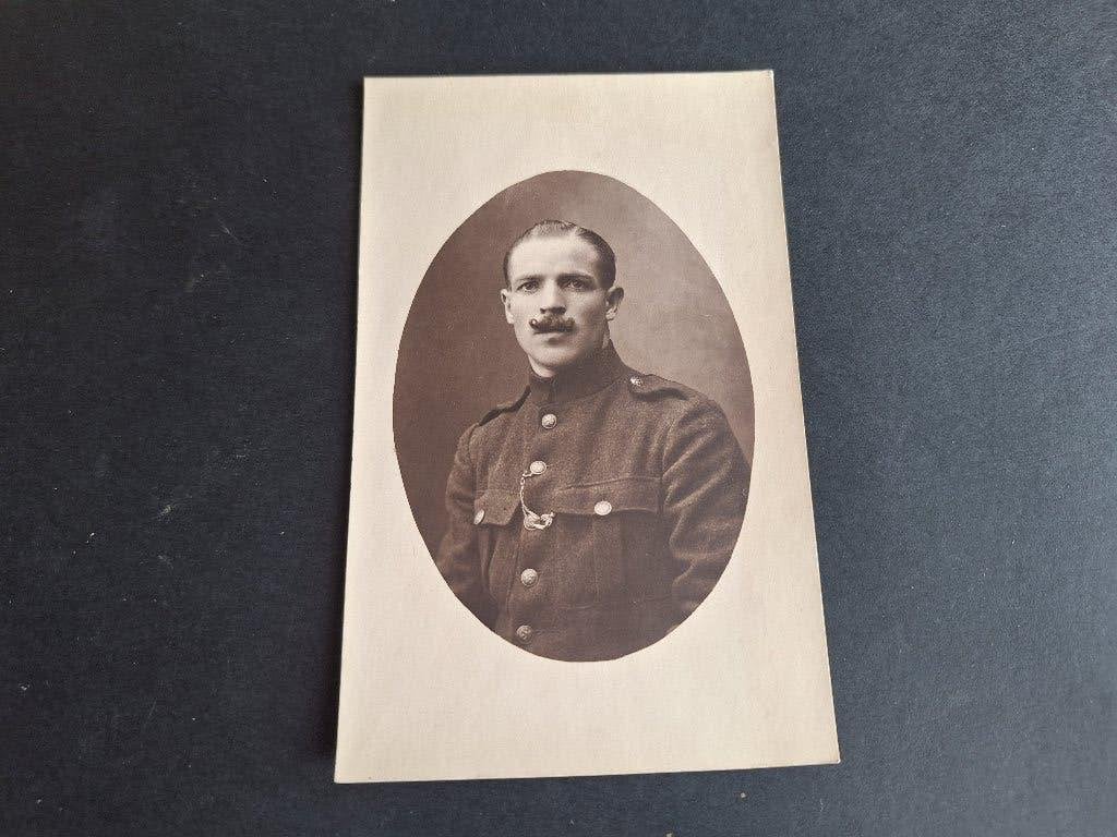 kaart 4 militair uniform, Verzenden, Landmacht, Nederland, Foto of Poster