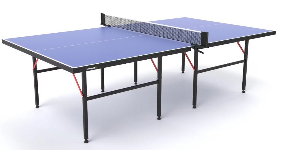Tafeltennistafel / pingpongtafel indoor PPT 100, Sport en Fitness, Tafeltennis, Ophalen, Gebruikt, Tafel Indoor, Inklapbaar