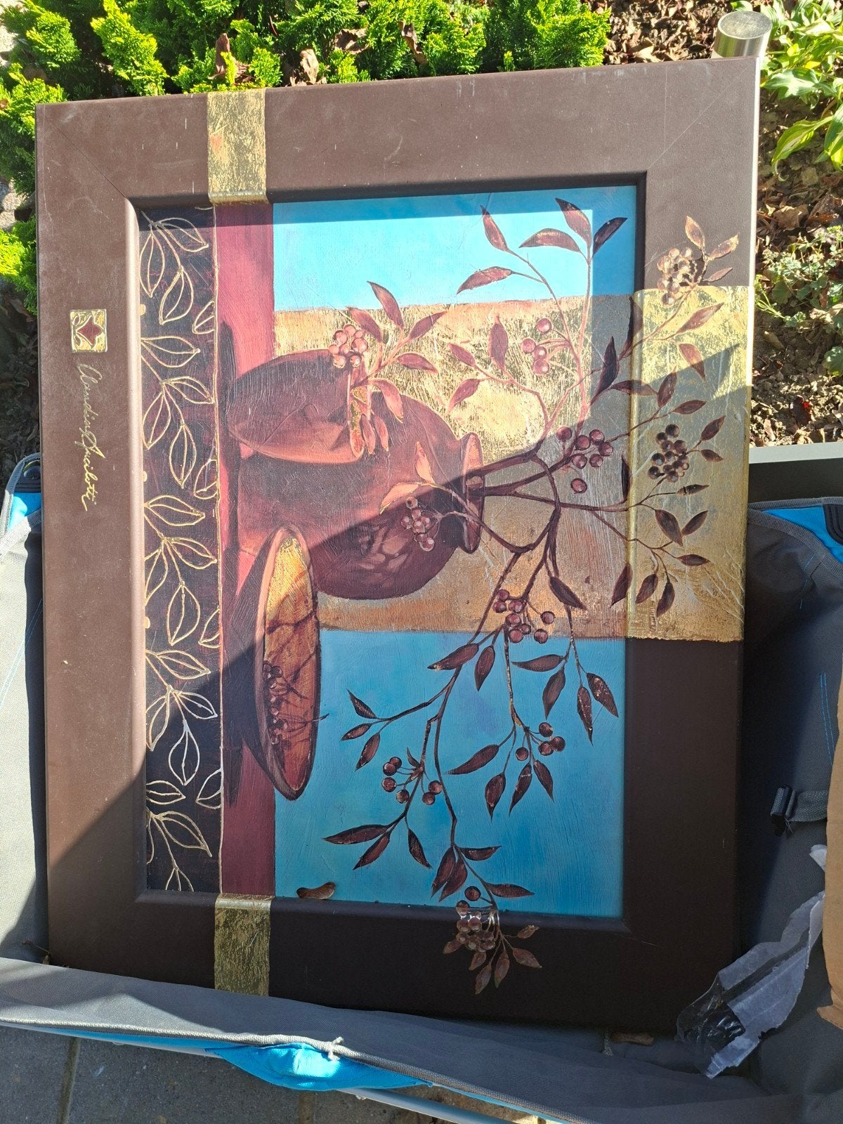 Mooi Schilderij met Vazen en Takken, Ophalen, Gebruikt, Oorspronkelijke maker, Schilderij