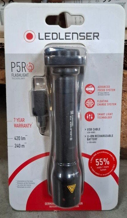 Nieuwe Ledlenser P5R zaklamp, Ophalen of Verzenden, Nieuw, Batterij