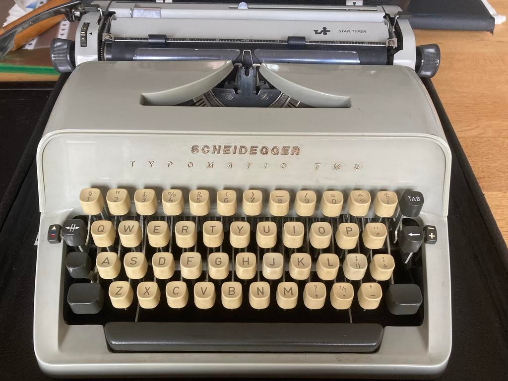Scheidegger Typomatic TMS retro typemachine, Ophalen