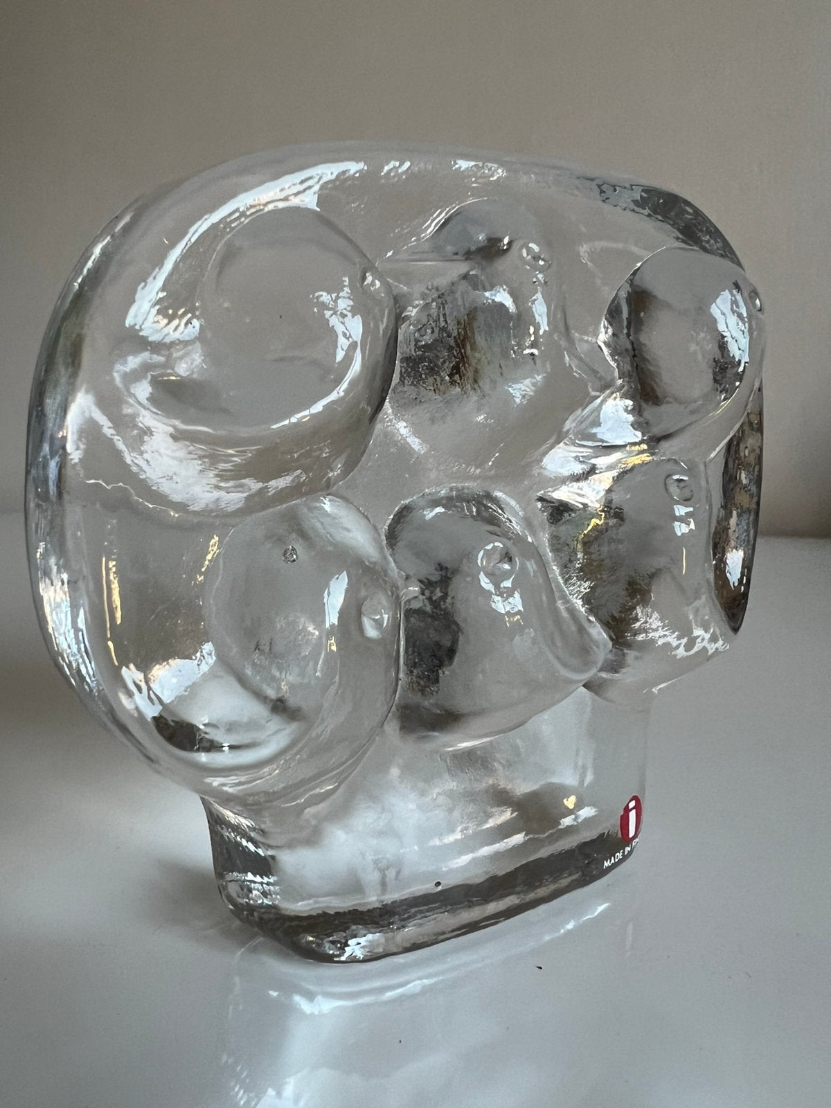 Vintage Iittala Paperweight Lintupuu Vogelboom Jorma Vennola, Ophalen of Verzenden, Object, Glas
