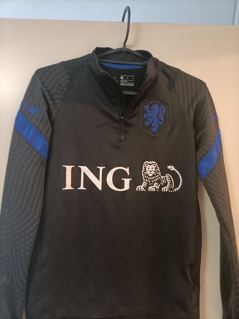 Nike Oranje Trainingsshirt - Zwart/Blauw - Maat M, Kleding | Heren, Sportkleding, Maat 48/50 (M), Zwart, Nike, Ophalen of Verzenden