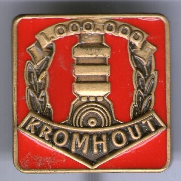 Kromhout rood op koper vrachtwagen speldje ( E_014 ), Verzenden, Nieuw, Transport, Speldje of Pin
