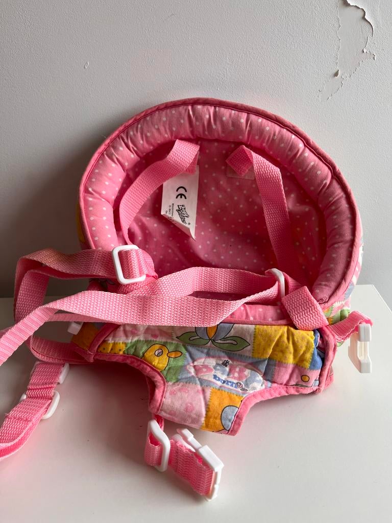 Poppendraagzak Baby Born - Comfortabel en Kleurrijk, Kinderen en Baby's, Speelgoed | Poppen, Zo goed als nieuw, Babypop, Ophalen of Verzenden
