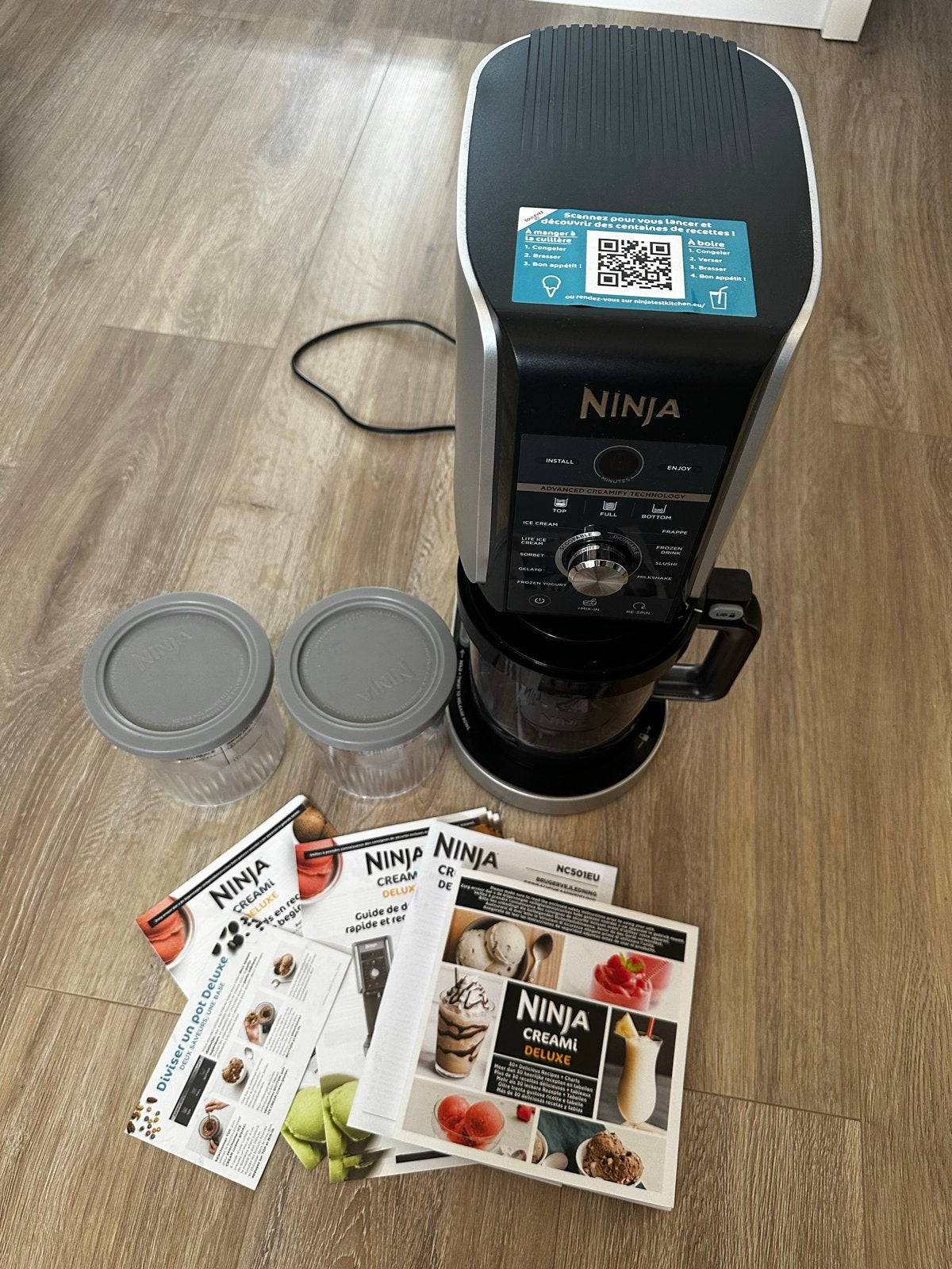 Ninja Creami Deluxe NC501EU IJsmachine, Witgoed en Apparatuur, IJsmachines, Ophalen, Zo goed als nieuw