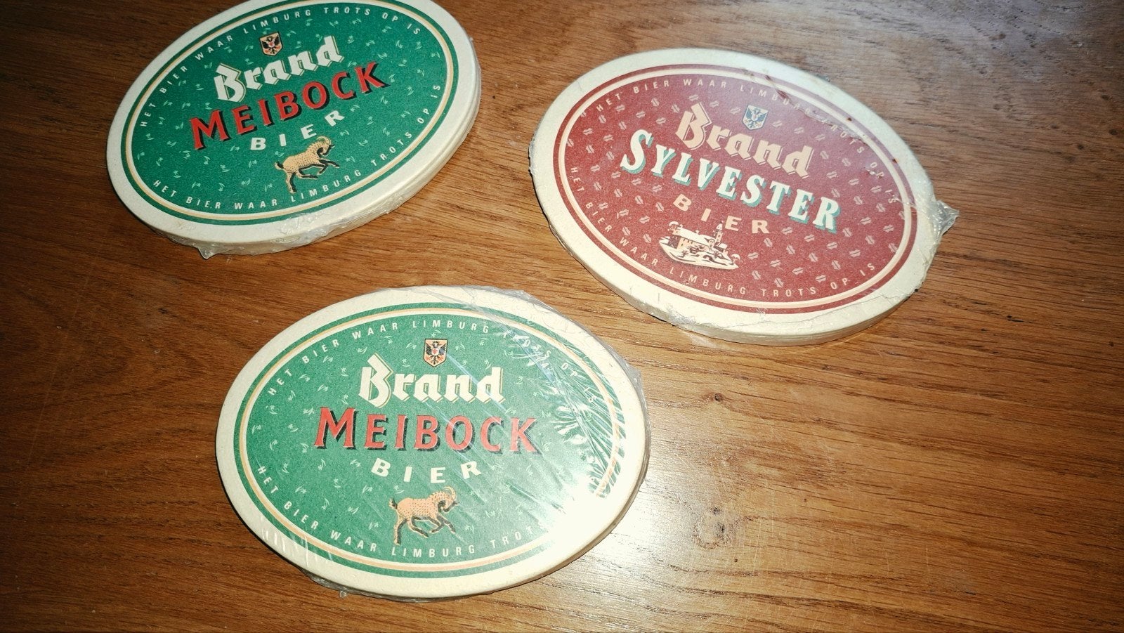 Brand Bier viltjes - Meibock & Sylvester (orig. verpakkin, Ophalen of Verzenden, Nieuw, Viltje(s), Brand