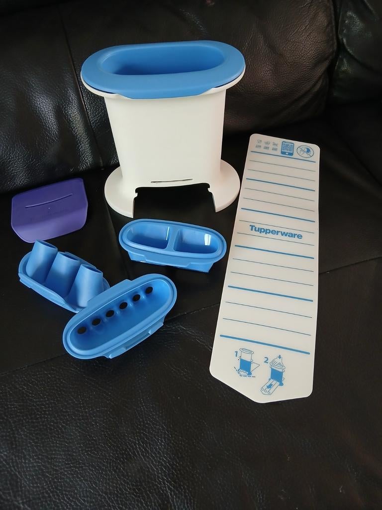 Tupperware M-Press Maker Multi-Presse voor deeg, Ophalen of Verzenden, Gebruikt, Blauw, Overige typen