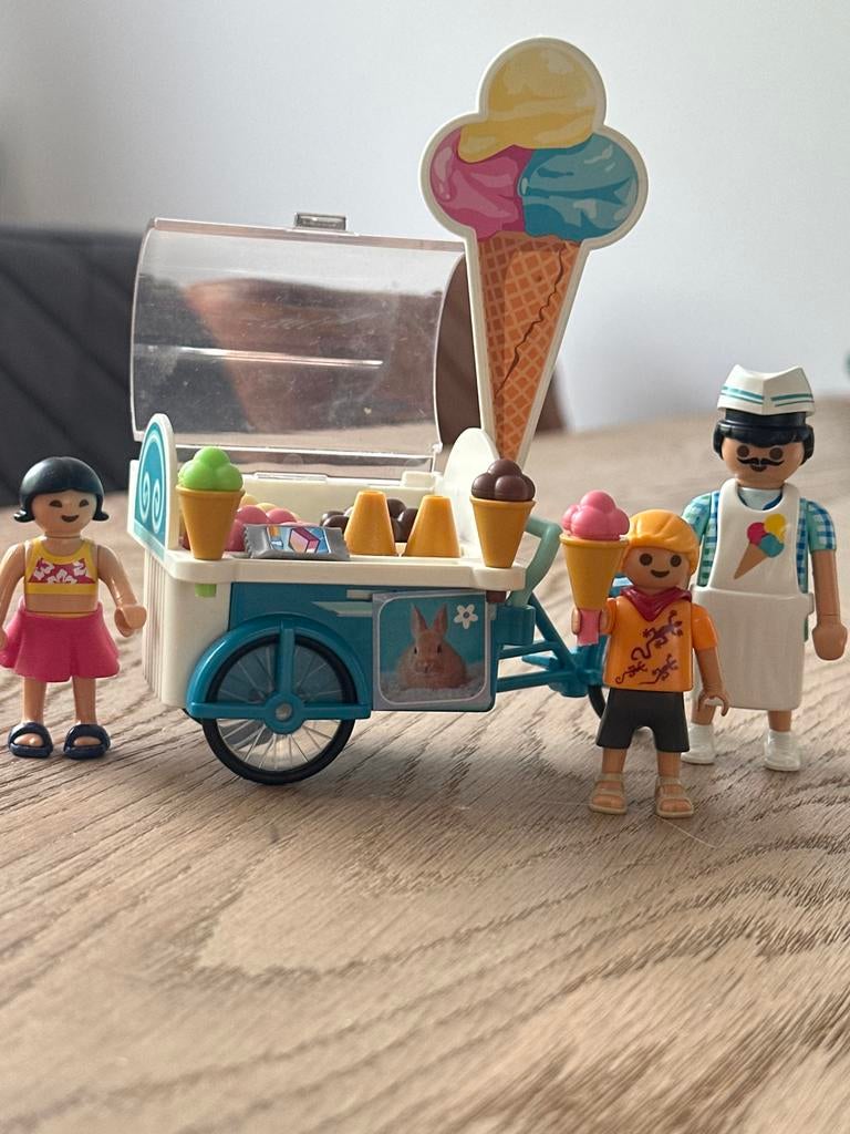 Playmobil family fun  ijsco fiets 9426, Ophalen of Verzenden, Gebruikt, Jongen of Meisje