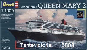 Revell Ocean Liner Queen Mary 2 1:1200 5808 boot/modelbouw, Ophalen of Verzenden, Nieuw, 1:200 of kleiner, Revell