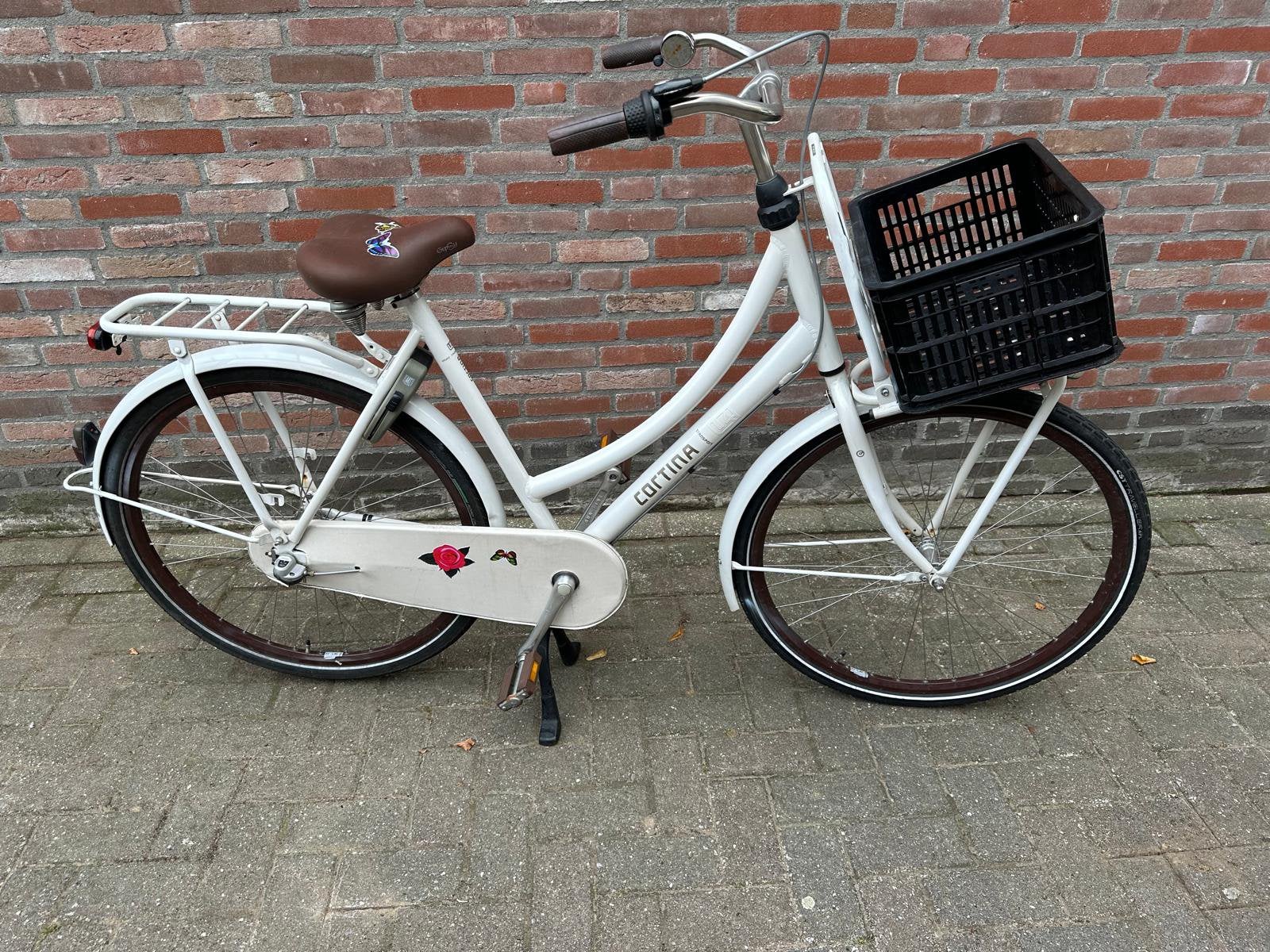 Cortina U4 transport damesfiets 28 inch. Wit, Versnellingen, Zo goed als nieuw, 50 tot 53 cm, Ophalen
