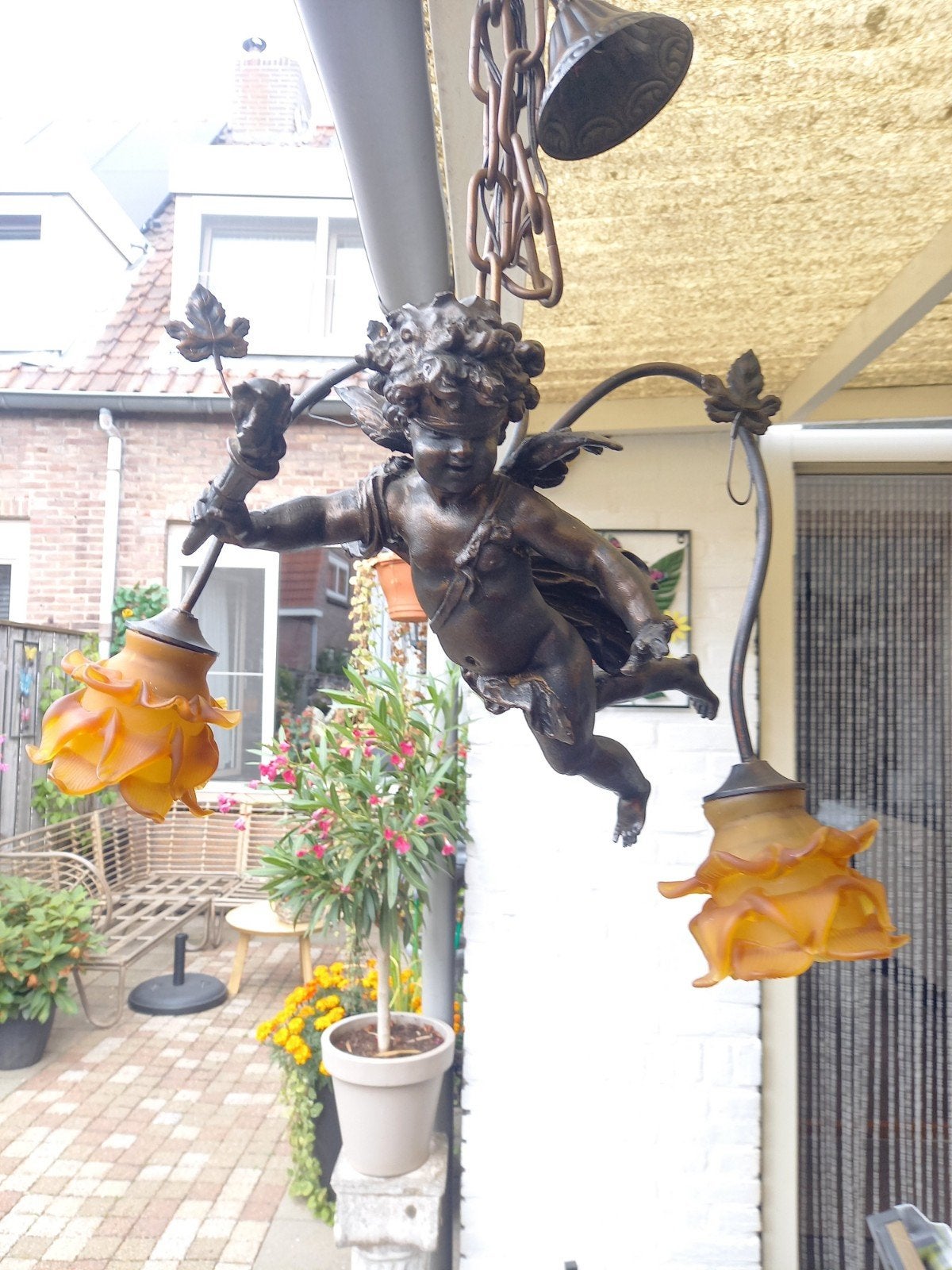 Barok engel lamp, Antiek en Kunst, Antiek | Lampen, Ophalen