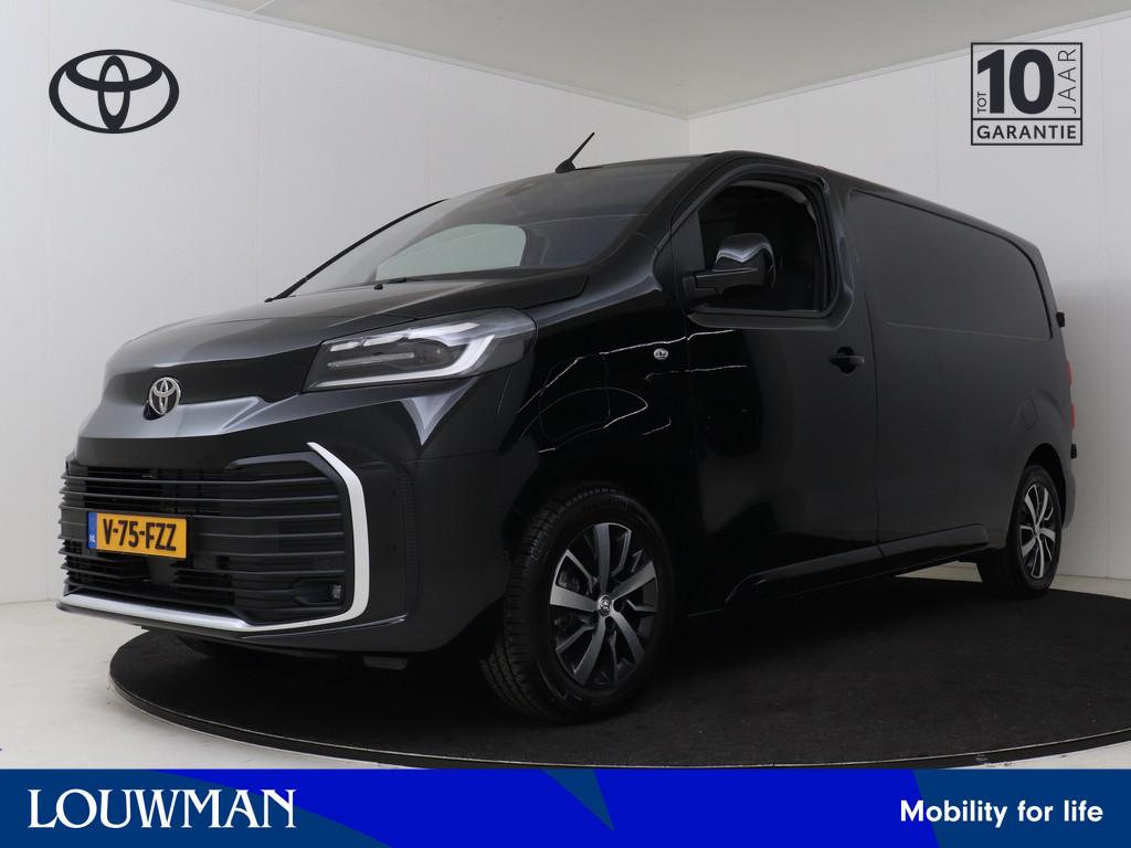 Toyota PROACE Electric Worker Professional Extra Range 75 kW, Auto's, Bestelauto's, Zwart, Origineel Nederlands, Grijs, 2 stoelen