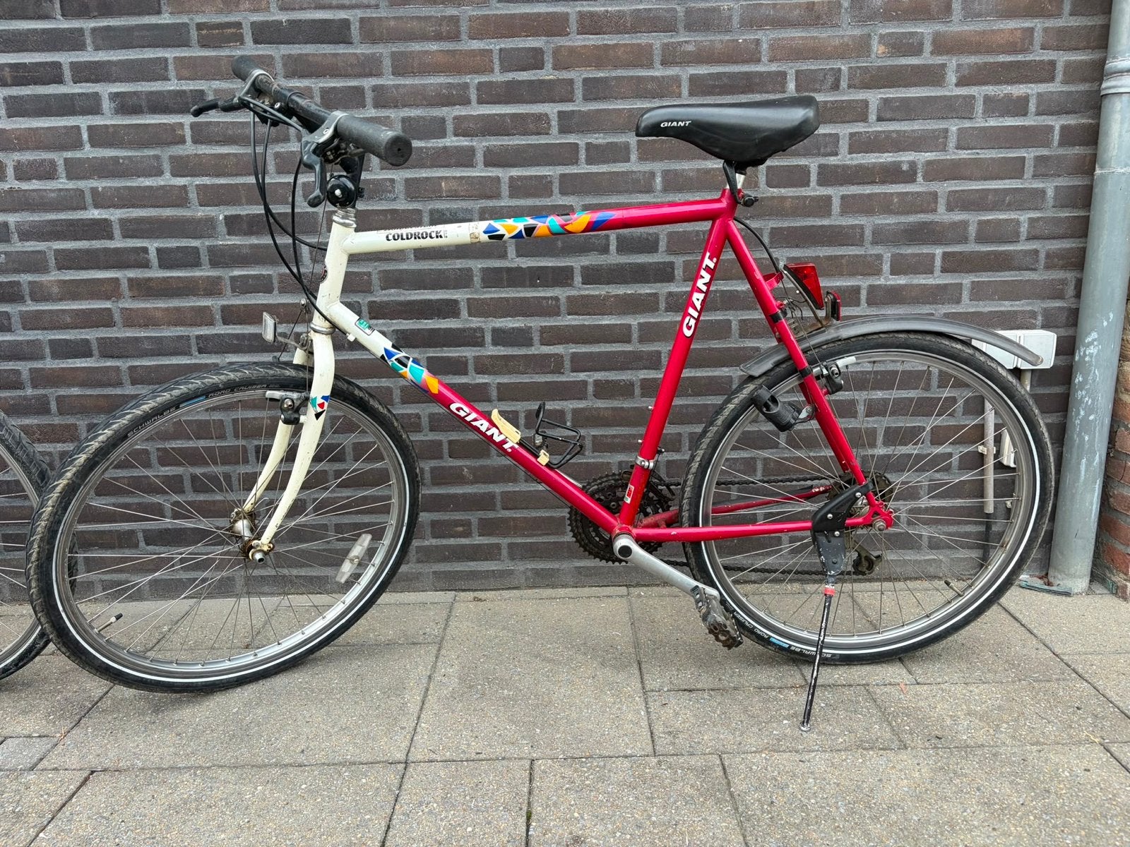 Vintage Giant Coldrock Mountainbike - Uniek Design, Fietsen en Brommers, Gebruikt, Velgrem, Versnellingen, 53 tot 57 cm