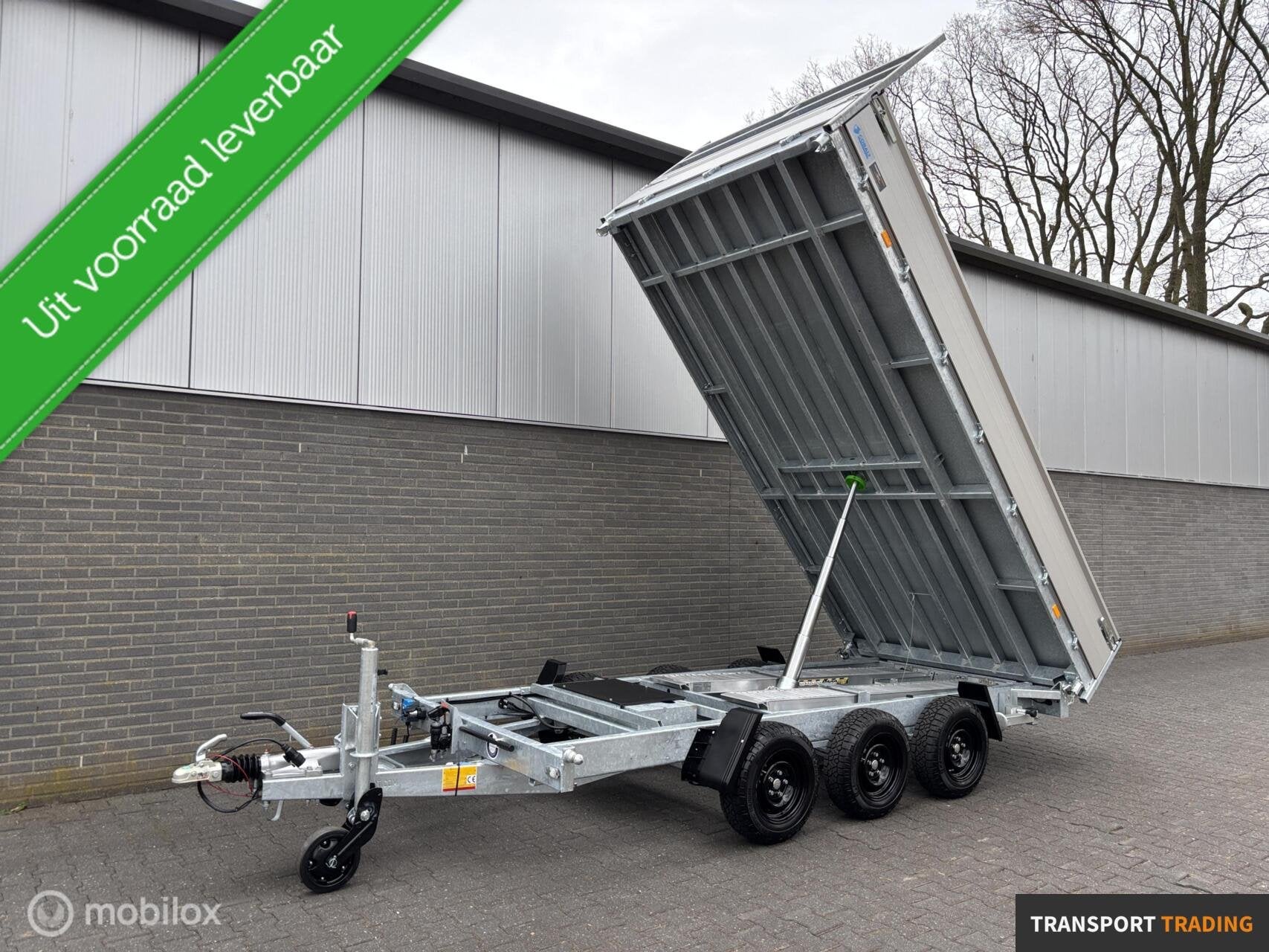 DEMO Hapert Cobalt 3500KG kipper tridem 405x200 cm!, Transport Trading, Nieuw, Info@transporttrading.nl, De Grift 15 Nieuwleusen