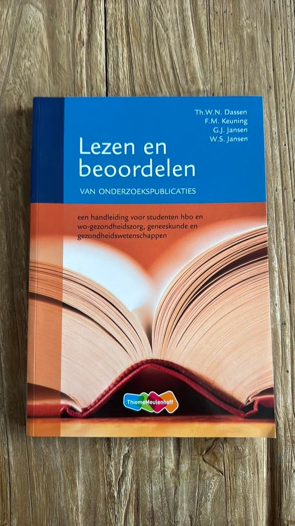 Lezen en beoordelen van onderzoekspublicaties, Boeken, Studieboeken en Cursussen, Ophalen of Verzenden, Zo goed als nieuw