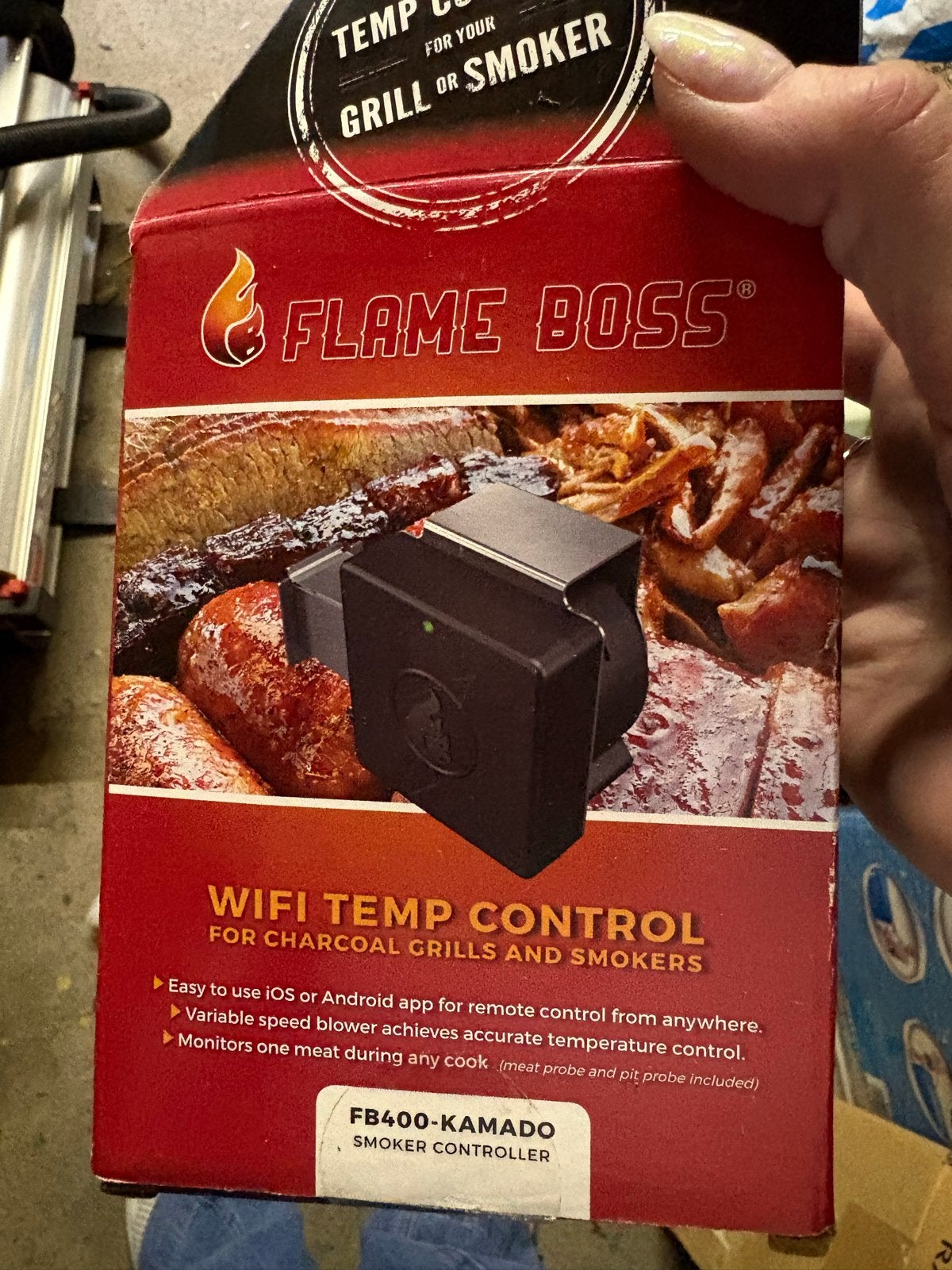 Flame Boss FB400-KAMADO WiFi Temp Controller voor BBQ/Smoker, Ophalen of Verzenden, Zo goed als nieuw