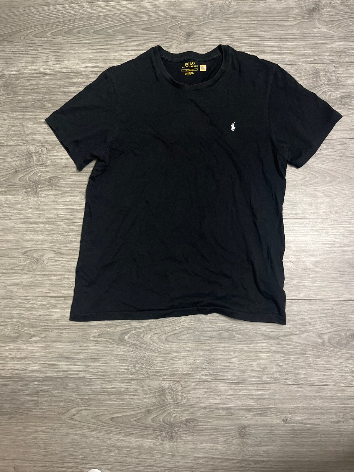 Polo Ralph Lauren T-shirt Zwart Maat L, Kleding | Heren, Verzenden, Zo goed als nieuw, Maat 52/54 (L), Zwart