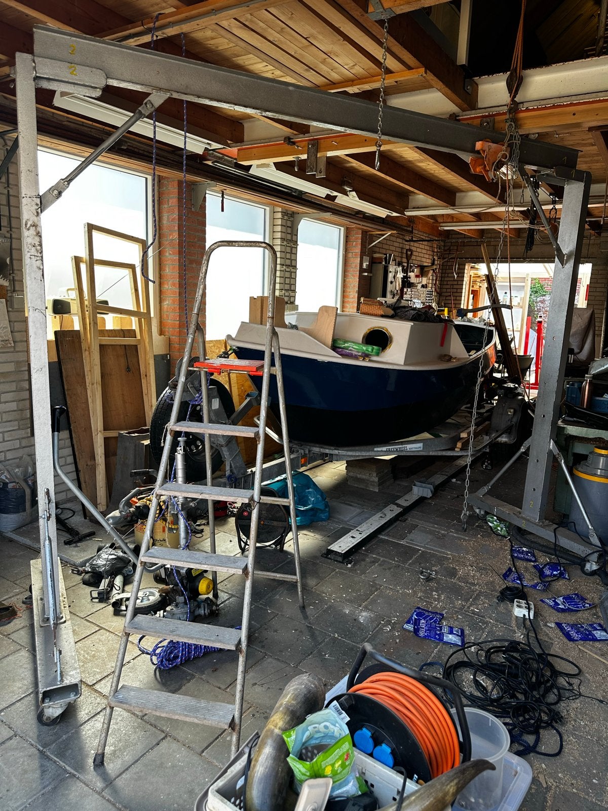 Portaalkraan - 250 cm hoog, 310 cm breed, Ophalen, Gebruikt, Handmatig